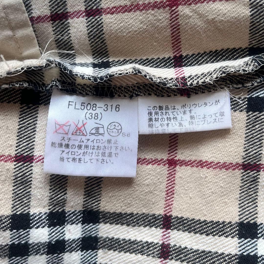Y2K バーバリーブルーレーベル ノバチェック スカート タイト 38