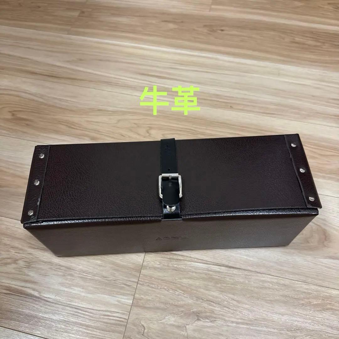 アライア　シューズボックス　ストラップ付き　牛革　収納ケース　alaia