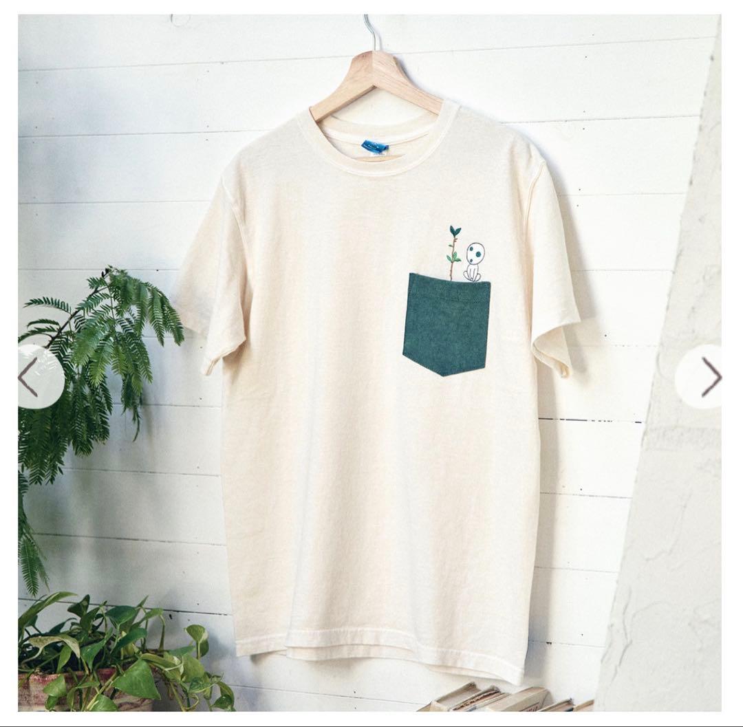 新品【GBL】もののけ姫 Good On コラボポケット刺繍Tシャツ コダマM