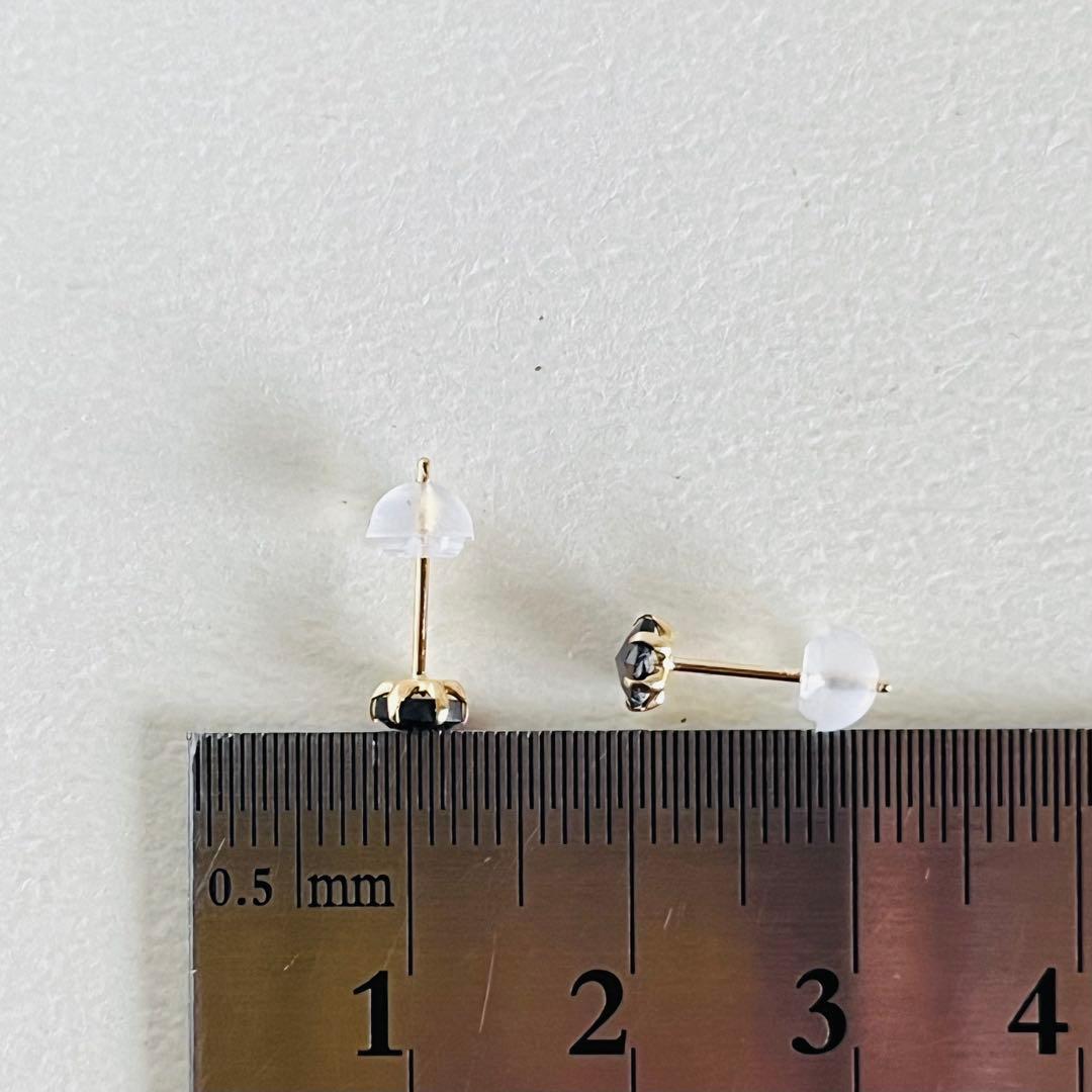 【スペシャルセール☆】 K18 ブラックダイヤモンド 0.50ct ピアス 2