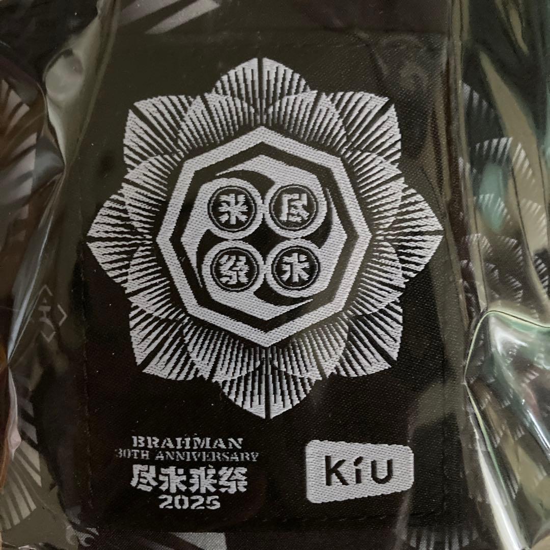 新品未開封　尽未来祭 × KiU コラボポンチョ「VOID」黒 BRAHMAN