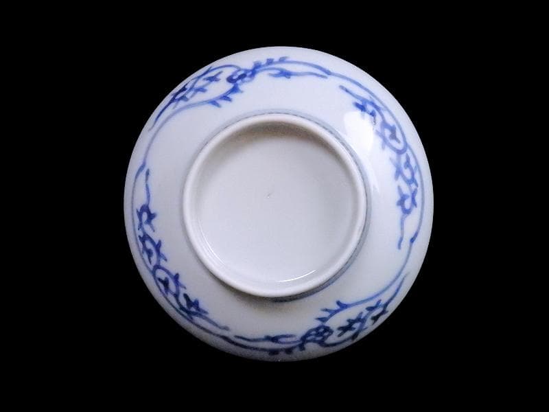 古伊万里　鍋島写　山水楼閣の図　３寸半皿　手塩皿　C128AS-CZh