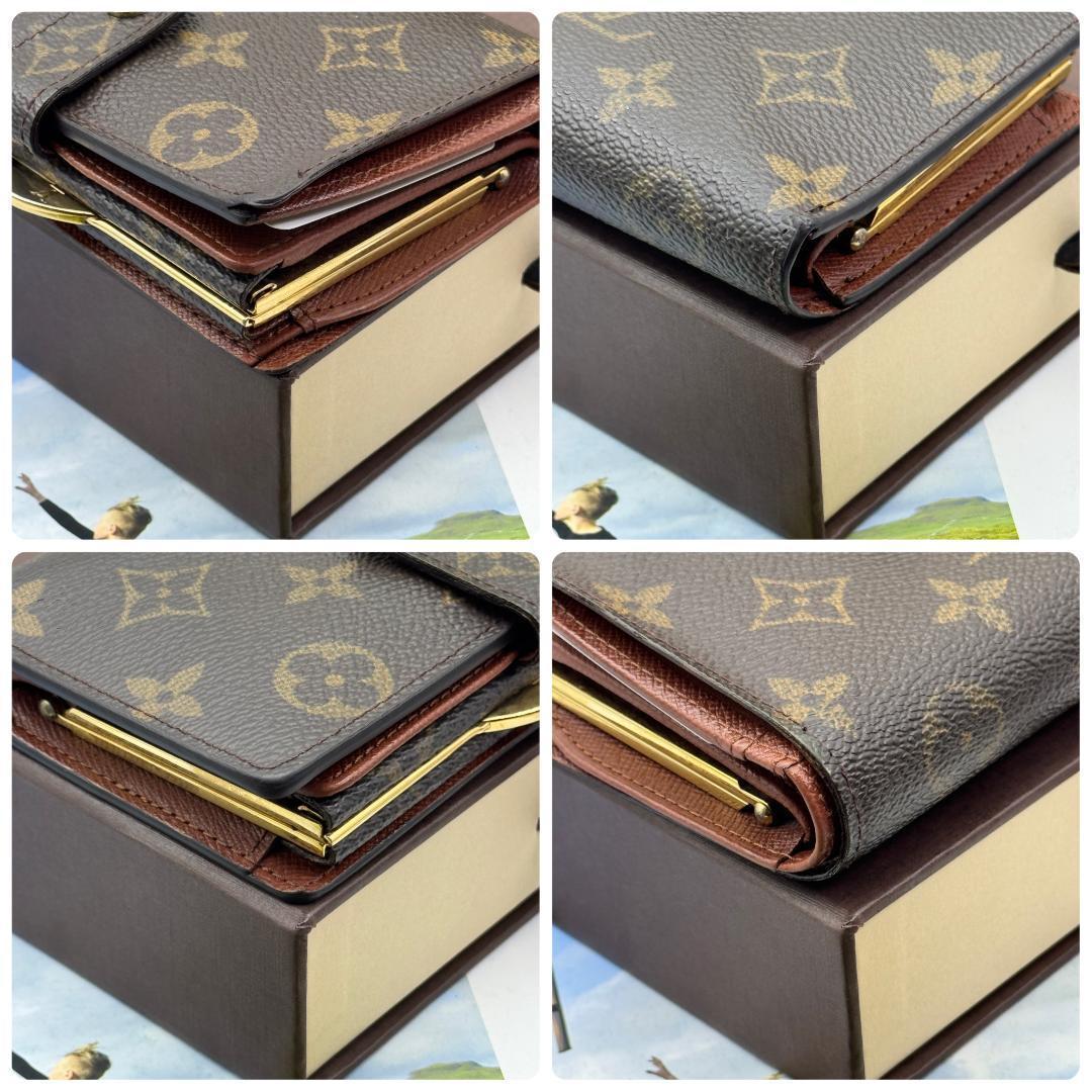 ルイヴィトン モノグラム ヴィエノワ 二つ折り がま口 財布