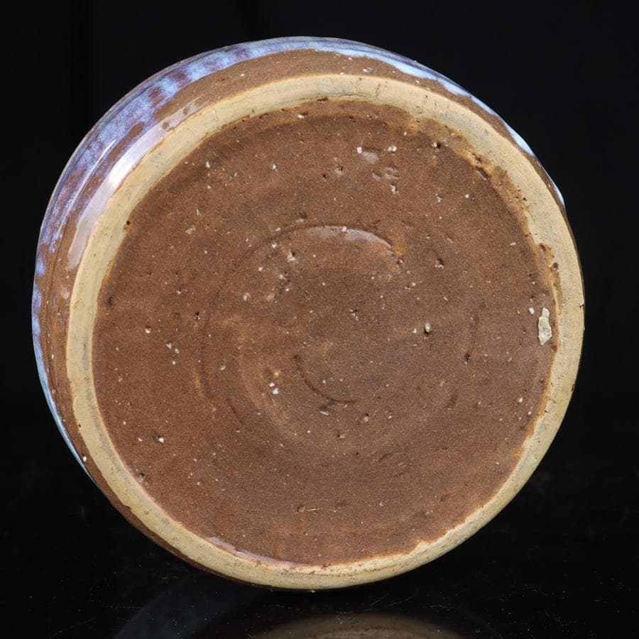 Y3107-2 茶道具 康起造 萩焼水指 共箱 替え蓋付　　　R.R.R