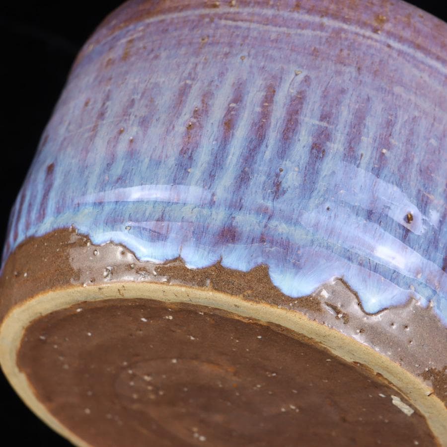 Y3107-2 茶道具 康起造 萩焼水指 共箱 替え蓋付　　　R.R.R