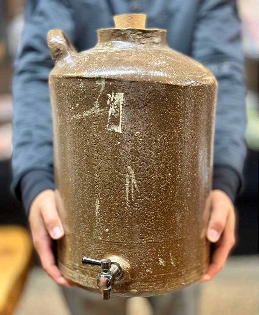 再値下げ常滑焼　焼酎サーバー　超特大 12リットル　 大容量 （昭和初期カメ使用