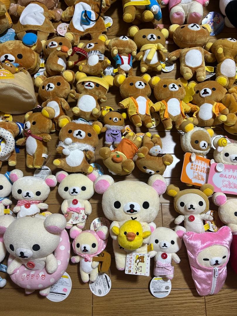 リラックマ　コリラックマ　キイロイトリ　ペンギン　アヒルぬいぐるみ　計100点‼️