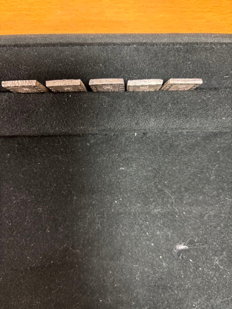 一分銀まとめて5枚 43.6ｇ