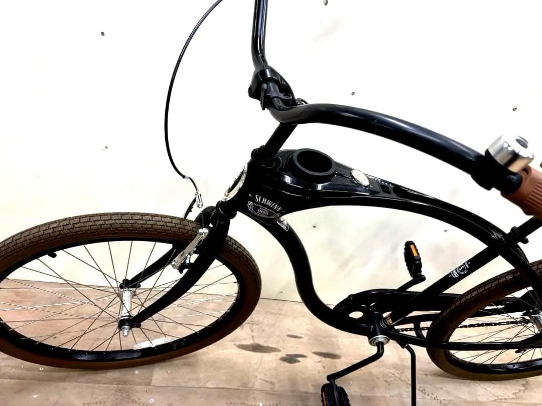 クラシッククルーザー 自転車 26インチ ブラック