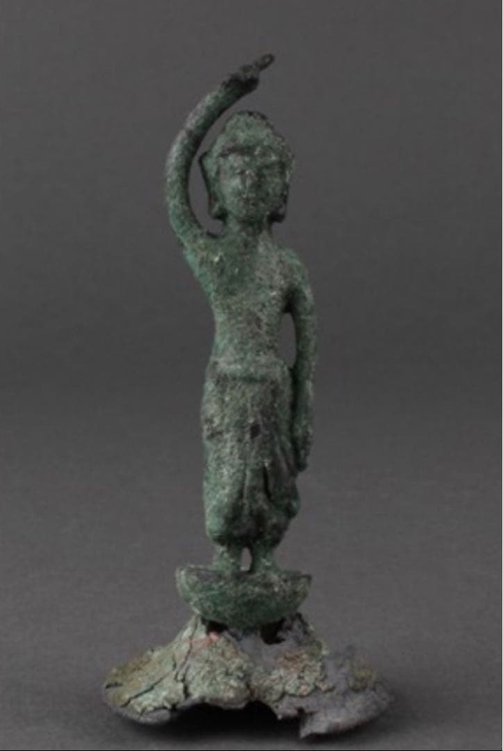 青銅金銅仏台座 誕生仏 仏像 仏教美術 骨董 古美術