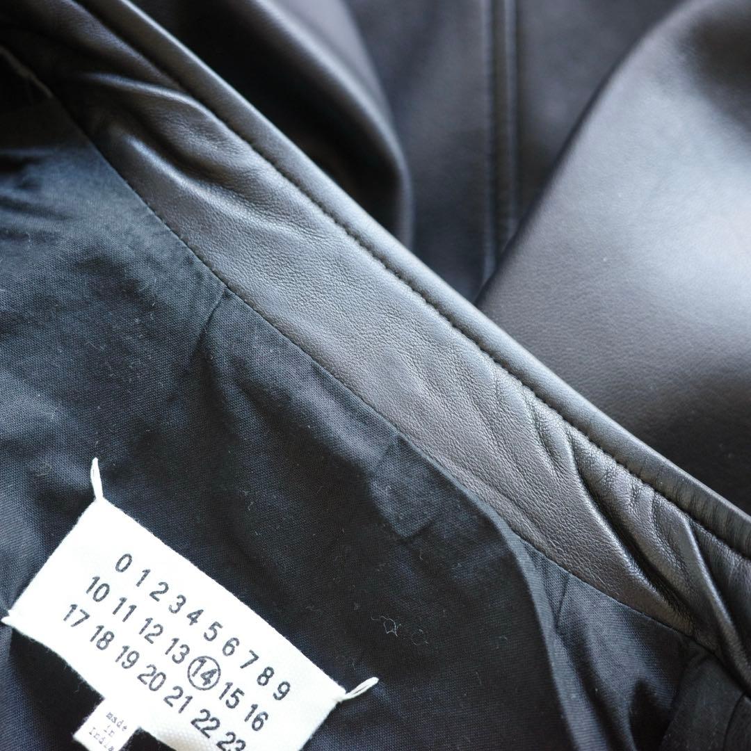 23SS Maison Margiela 5-ZIP 八の字 ライダース 48