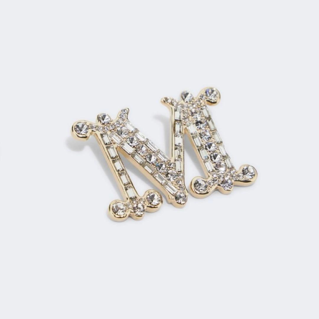 MAX MARA クリスタルブローチ