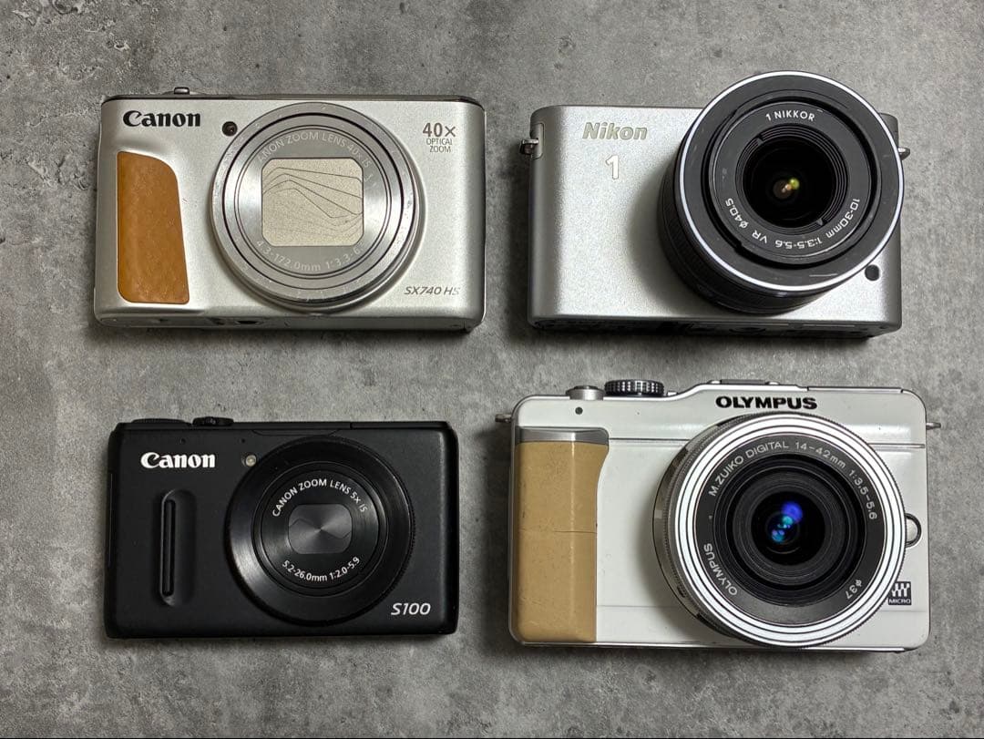 Canon PowerShot SX740HS、PowerShot S100等