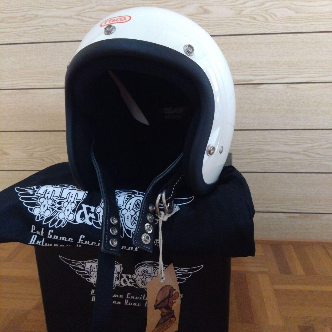 TT＆COジェットヘルメットホワイト