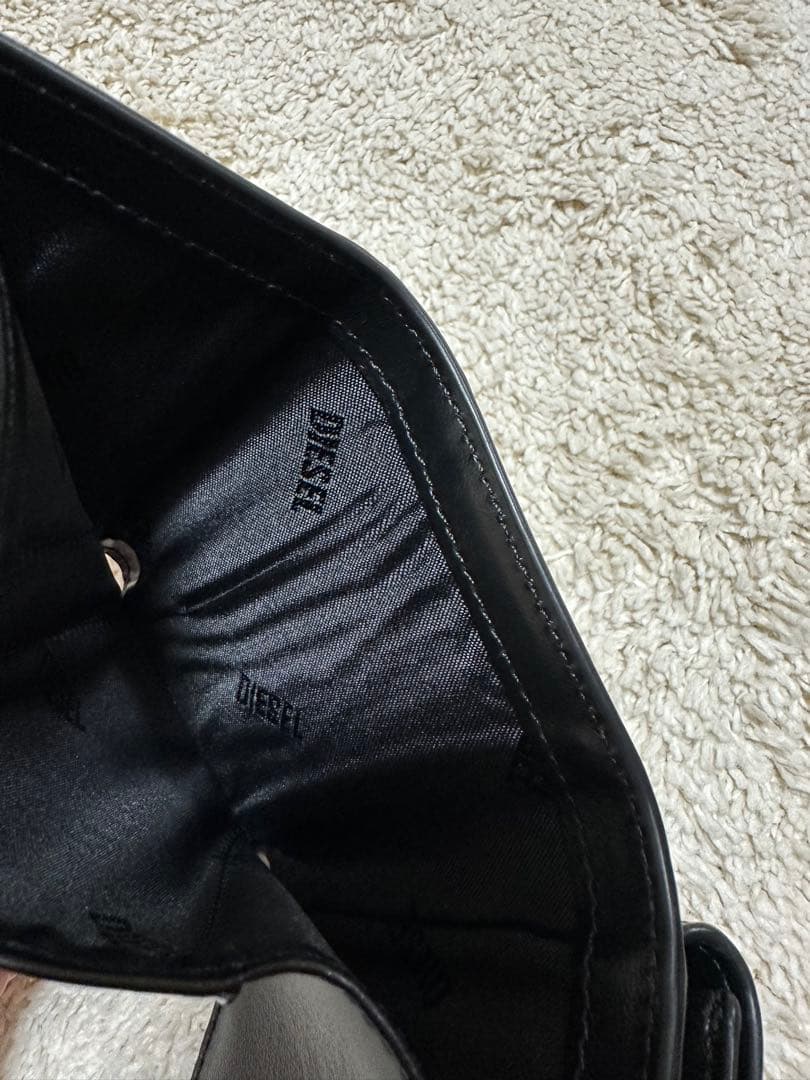 DIESEL 黒 三つ折り財布