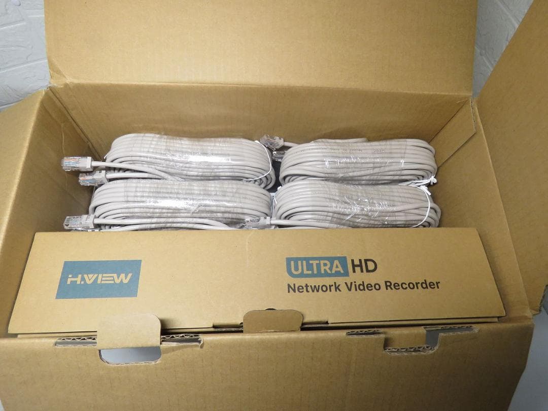 H.VIEW 4台セット 4K防犯カメラシステム　美品