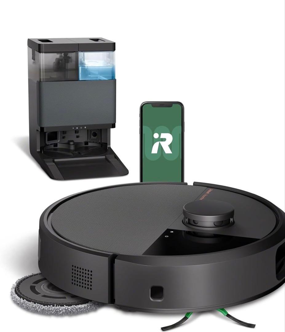 ロボット掃除機本体 黒 スマートフォンアプリ対応