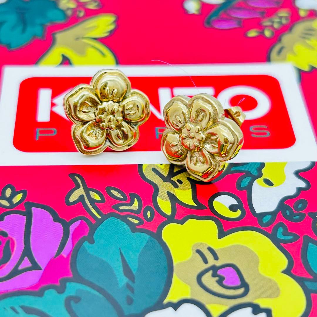 美品✨現行品✨30800円KENZO ケンゾー BOKE Flower ピアス