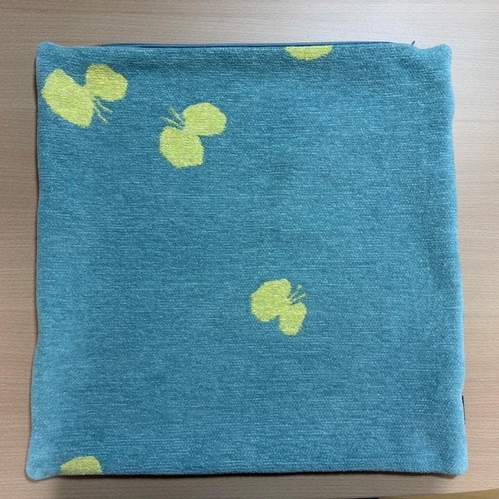 KLIPPAN+ミナペルホネン クッションカバー ブルーイエロー 45 × 45