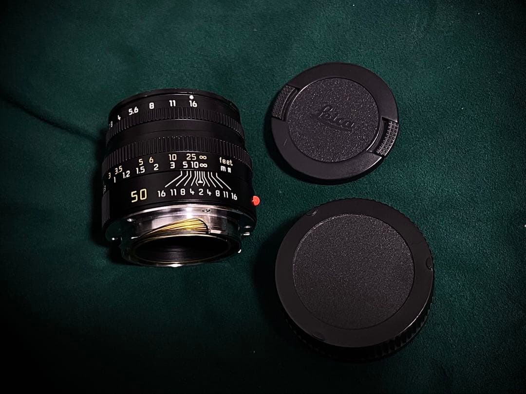 【美品】ライカ｜ズミクロン50mm F2（4th）フード組込《ブラッククローム》
