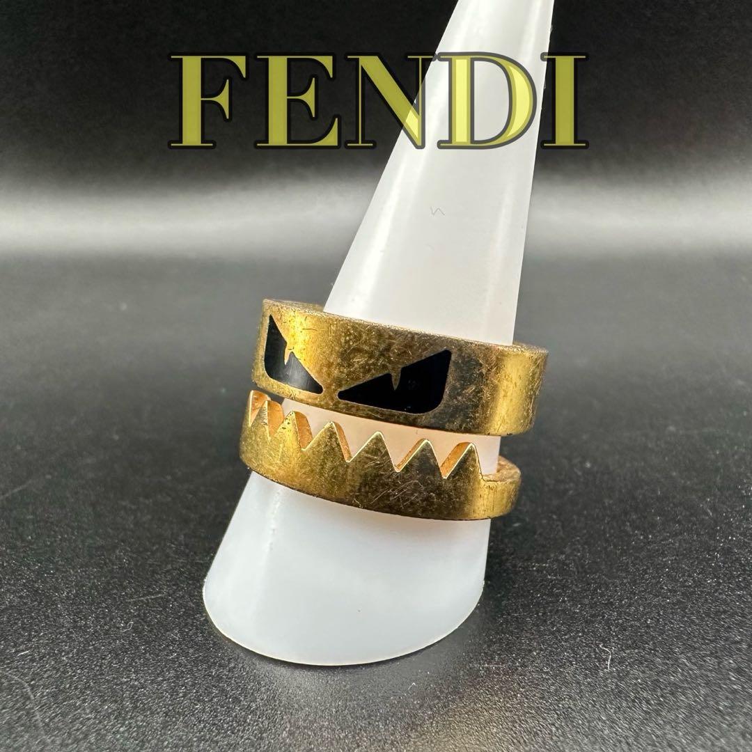 人気✨　FENDI　フェンディ　指輪　リング　バグズ　　ゴールド　1567