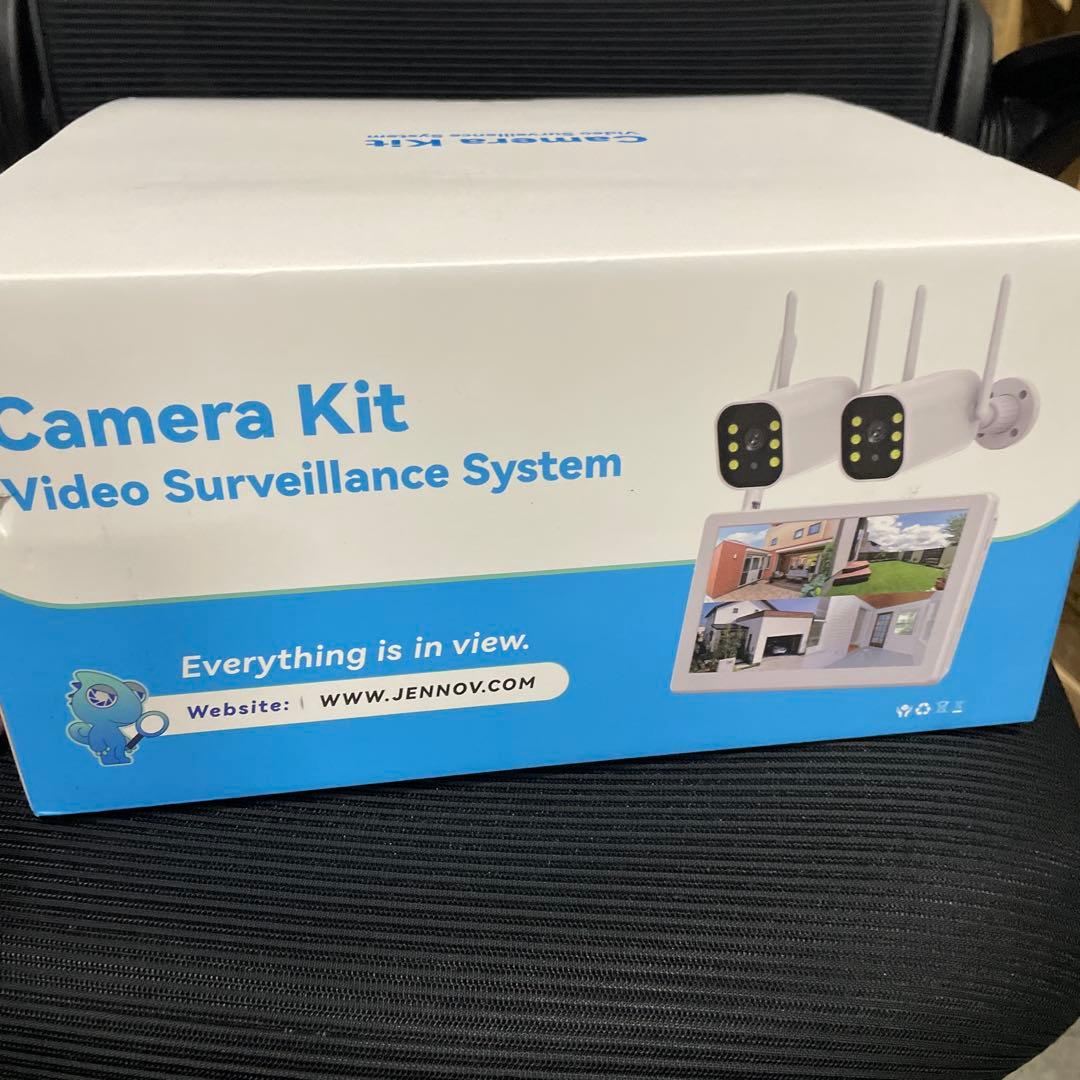 【500万画素・信号強化】防犯カメラ 屋外 2台 モニター付き ワイヤレス