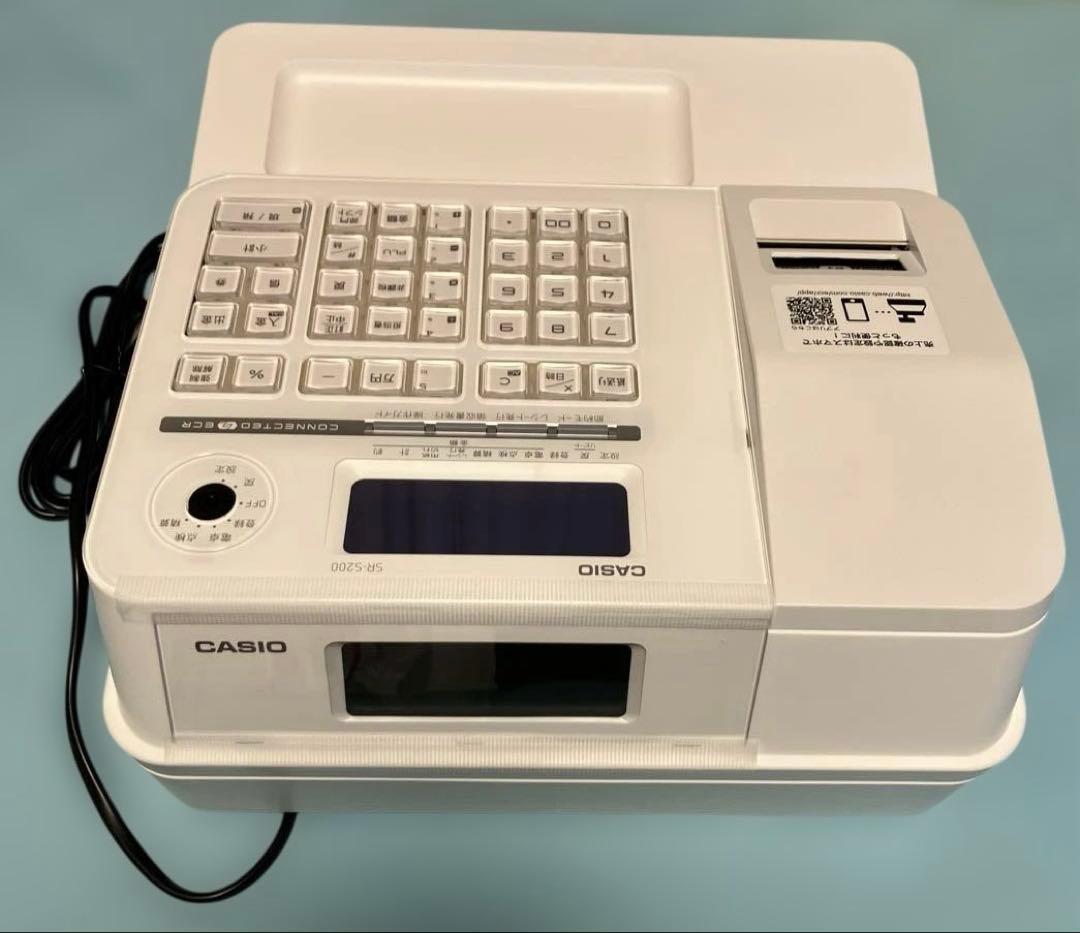 【未使用品】カシオ レジスター SR-S200 ホワイト Bluetooth対応