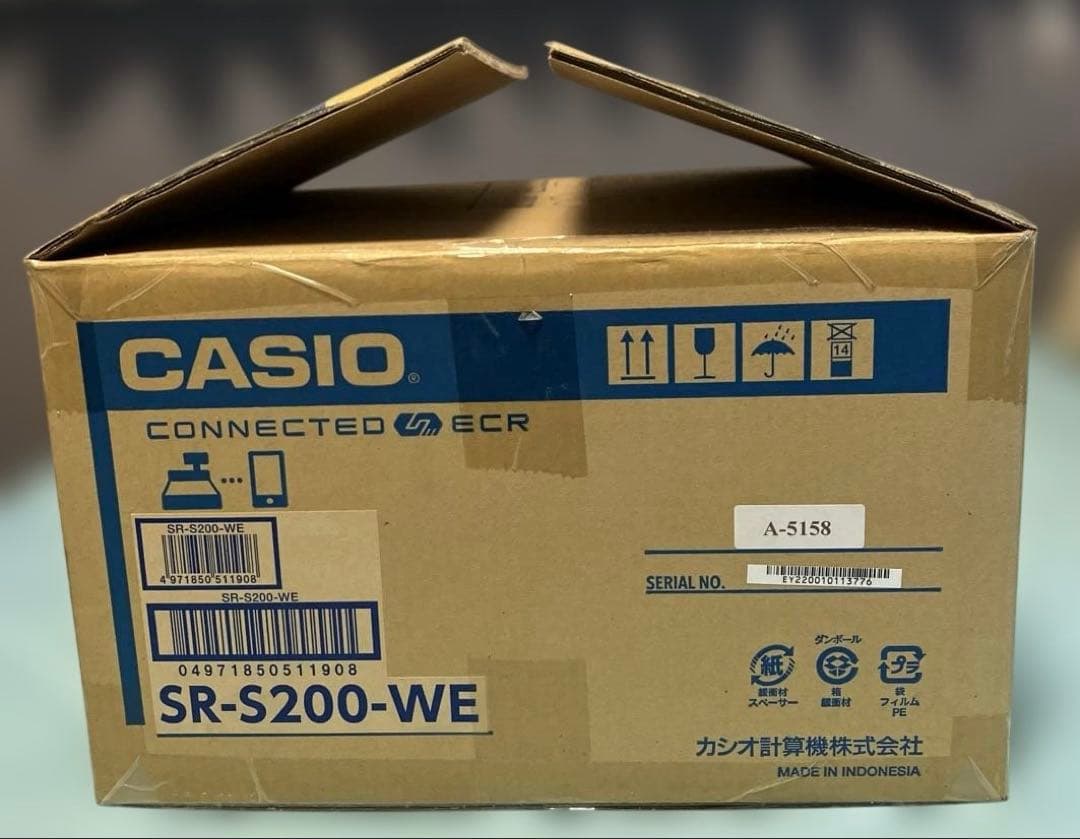 【未使用品】カシオ レジスター SR-S200 ホワイト Bluetooth対応