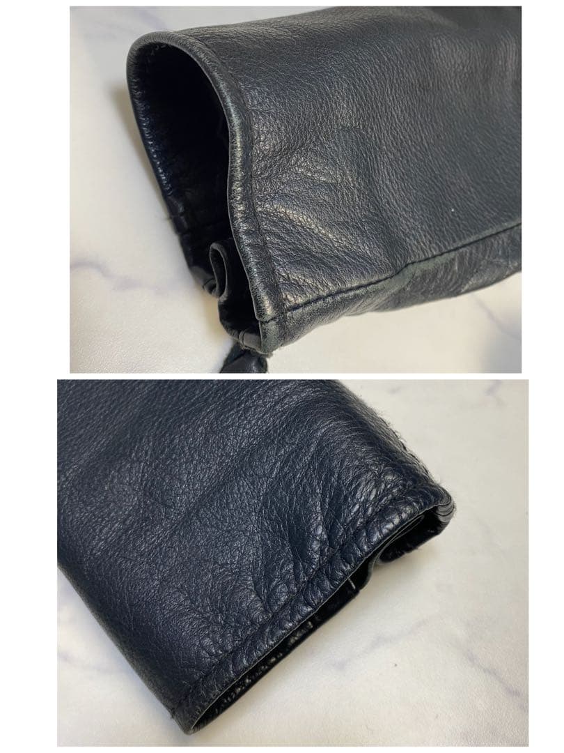 schott ショット　シングルライダース　レザージャケット　M ダークネイビー