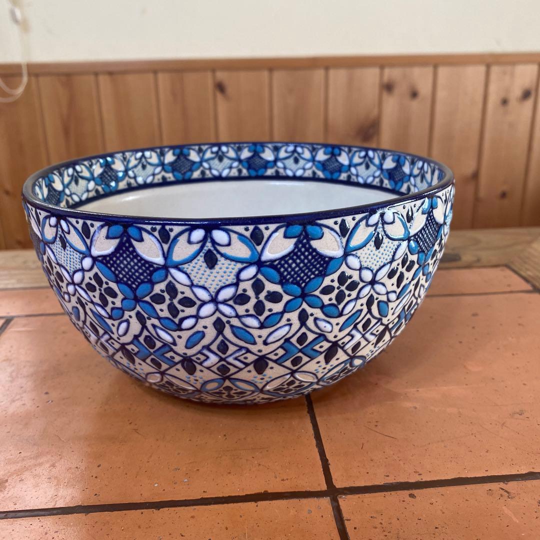 【本物】メキシコ　セルビン焼き★JAVIER SERVIN ★陶器bowl 皿
