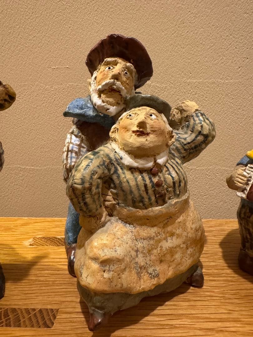 ささきようこ作　陶人形　陶器の音楽家人形4体セット