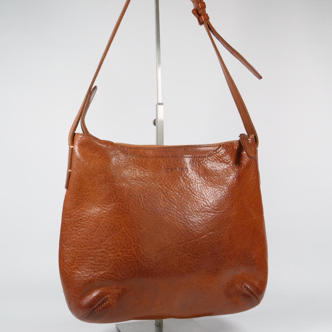 美品✨ゲンテン genten ショルダーバッグ トスカ レザー ブラウン