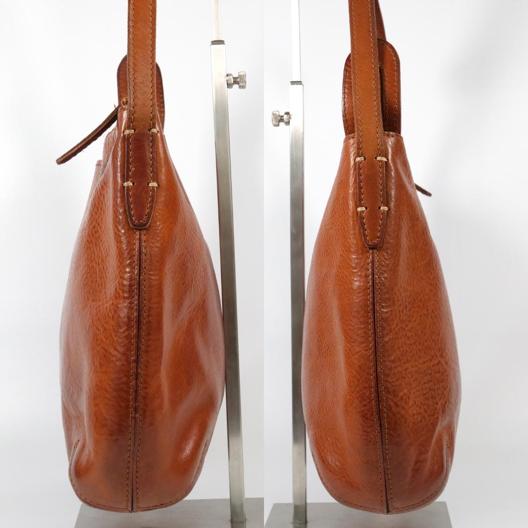 美品✨ゲンテン genten ショルダーバッグ トスカ レザー ブラウン