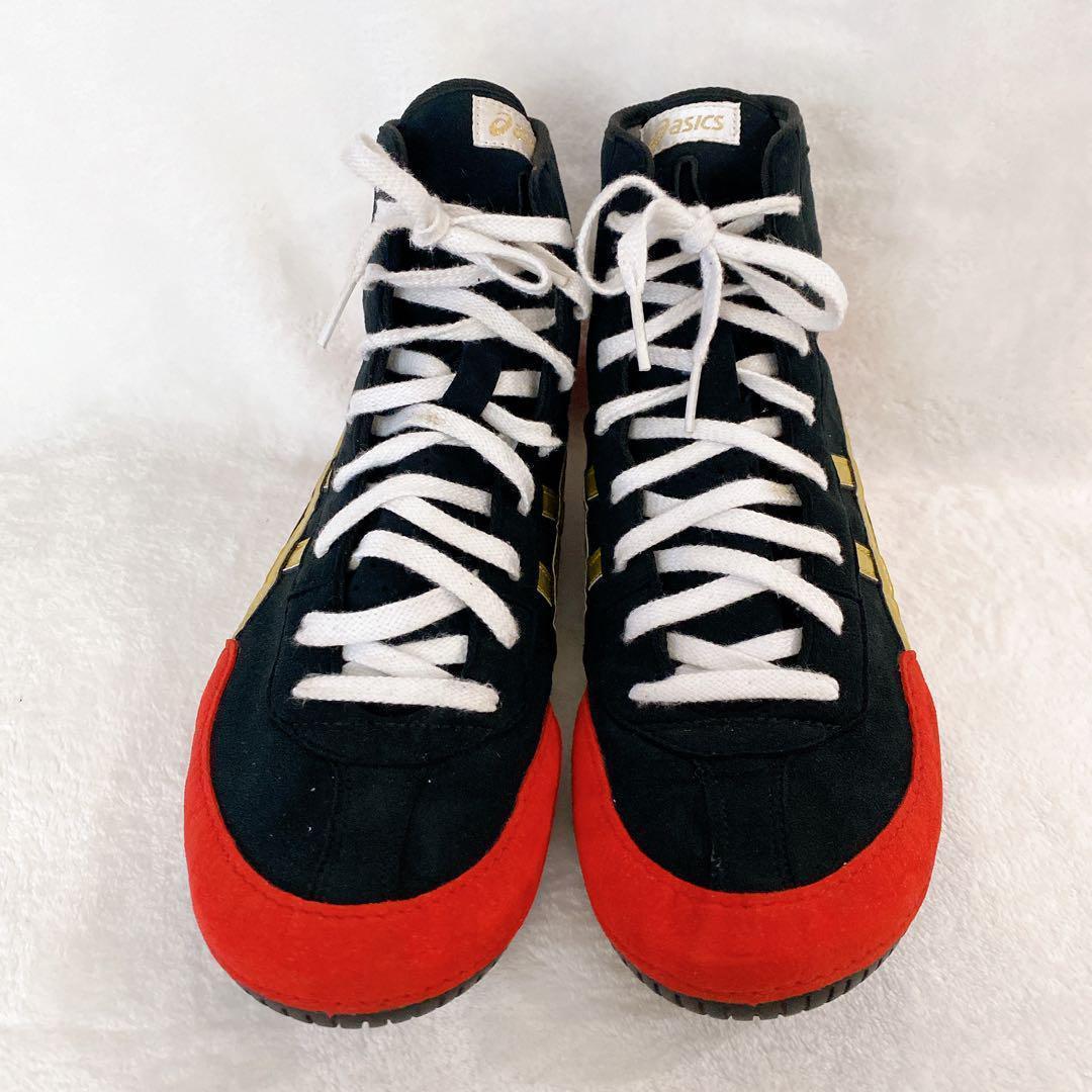 レア♡asicsレスリングシューズ　ボクシングシューズ　スニーカー　靴27㎝