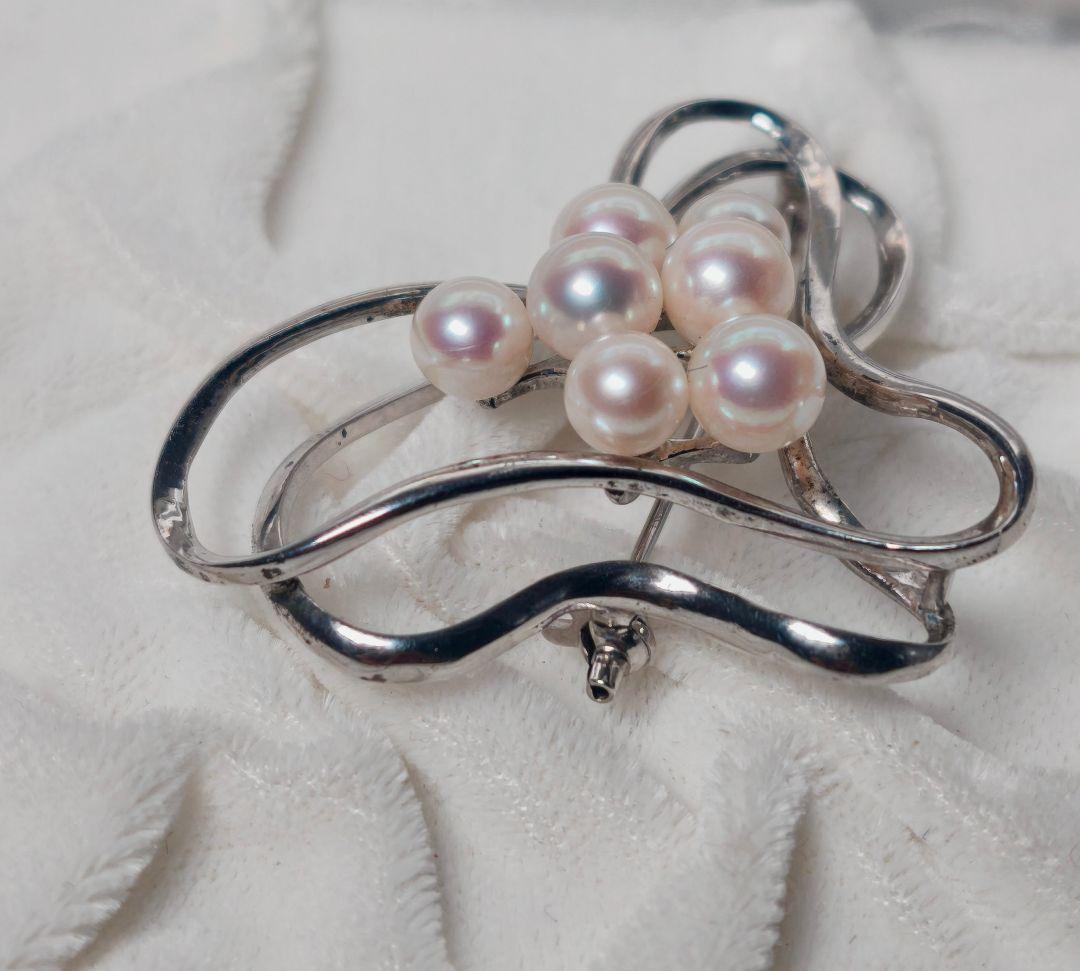 【美品 最高級!!】ミキモト ブローチ パール フォーマル 7珠 皇室御用達