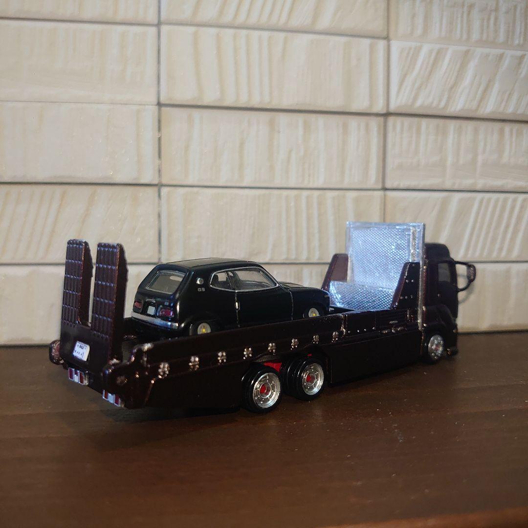 いすゞ　ギガ　デコトラ　積載車　 ロングトミカ 改‼️