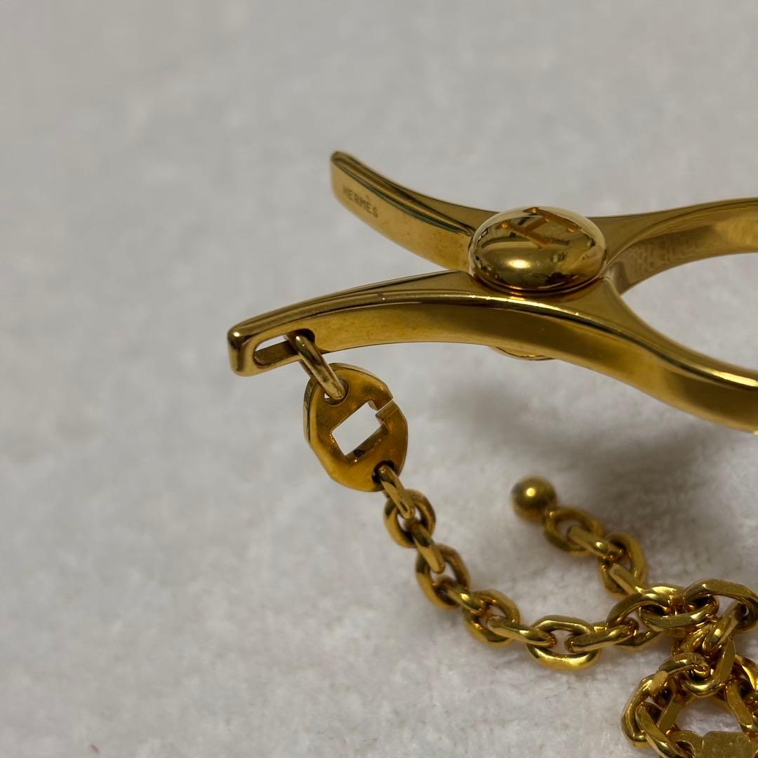 HERMES　エルメス　グローブホルダー　ゴールド色