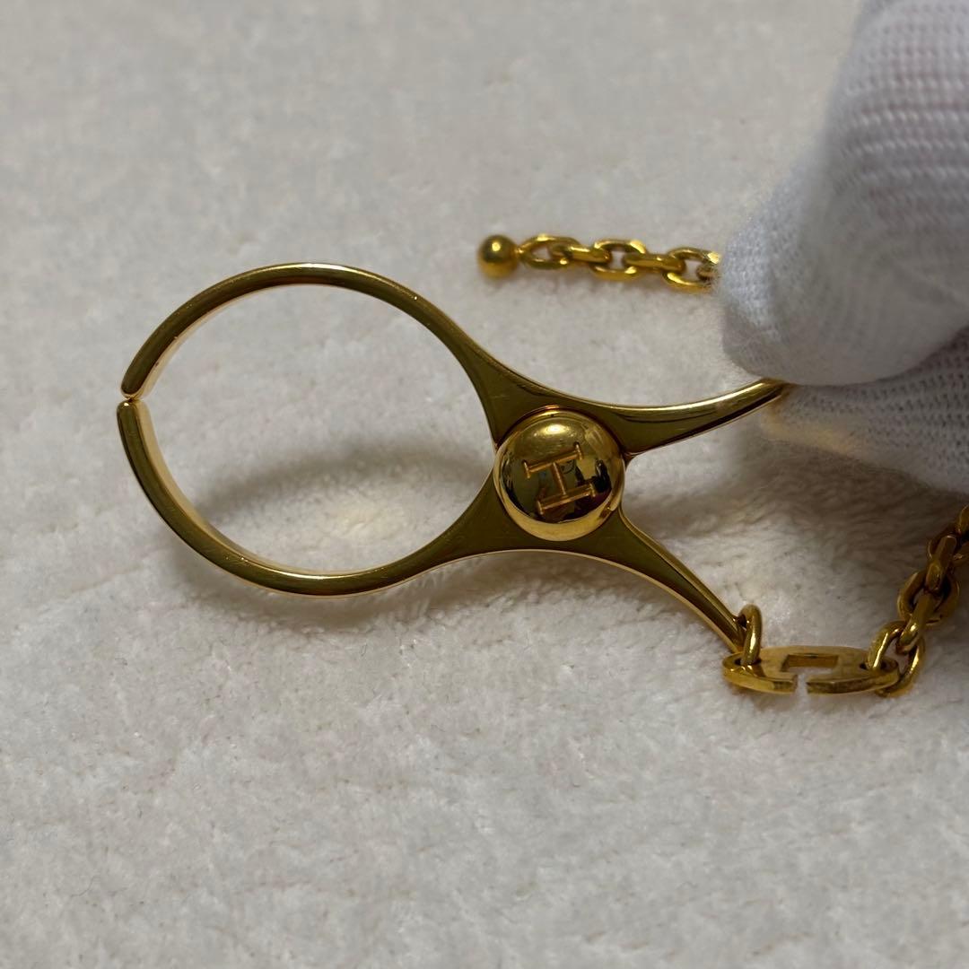 HERMES　エルメス　グローブホルダー　ゴールド色