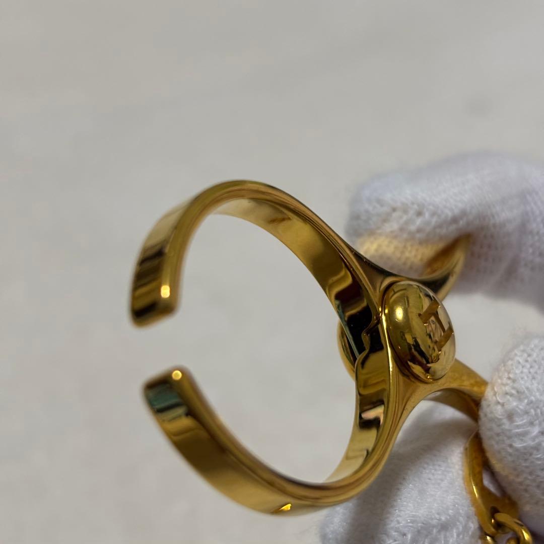 HERMES　エルメス　グローブホルダー　ゴールド色