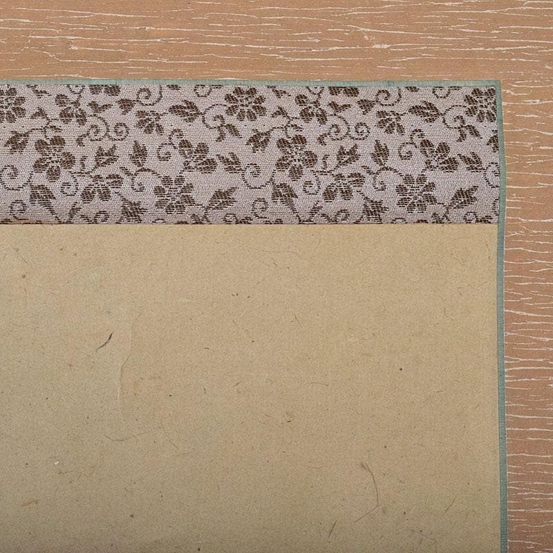 掛軸　青木木米筆　山水画　水墨画　時代箱　N　R9127