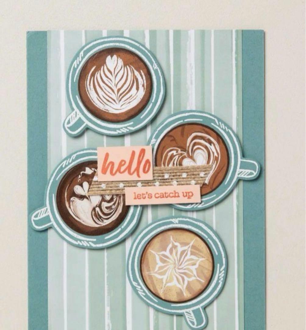 最後一点♡未使用　大人気のラテアートスタンプ＆ダイ　スタンピンアップ