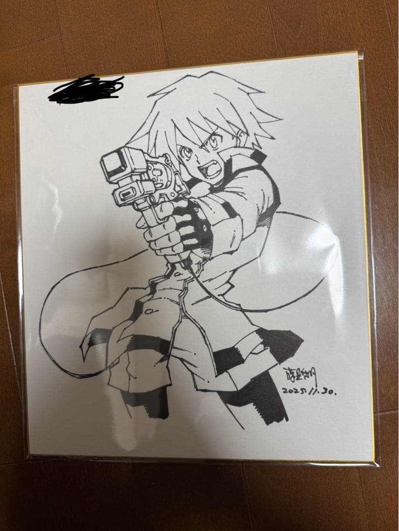 S*O様 直筆色紙　藤異秀明先生　新女神転生　デビルチルドレン