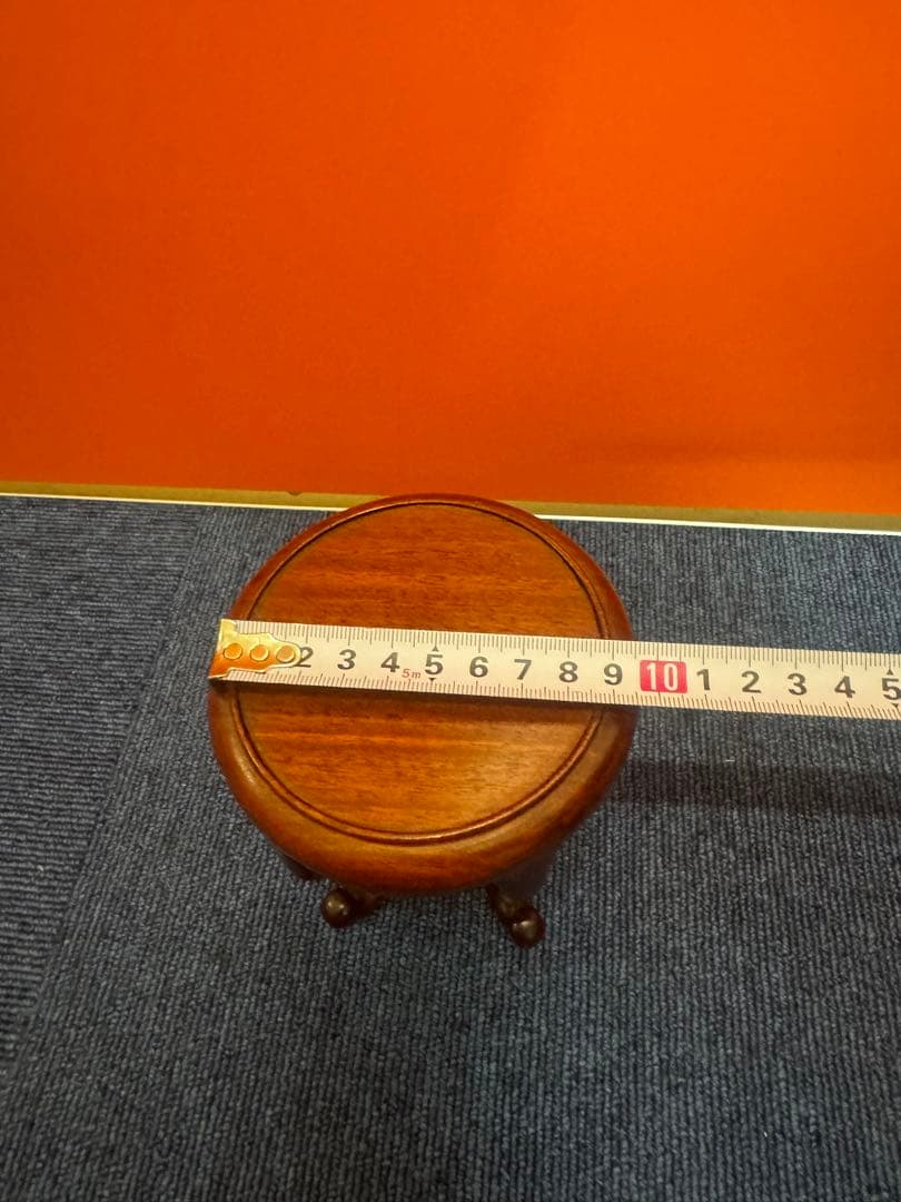 1623 花梨　唐木　天然木　ミニ花台　飾台　香炉台　中国美術