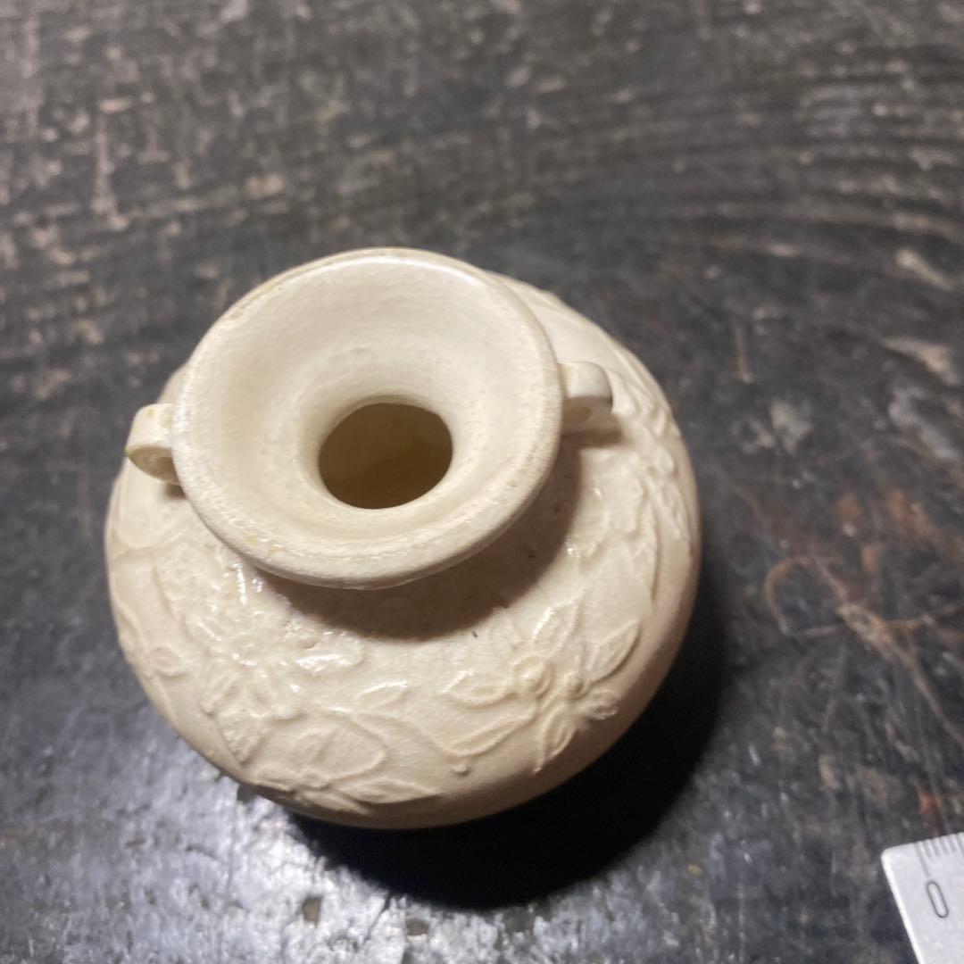 中国美術　古玩　白磁水滴