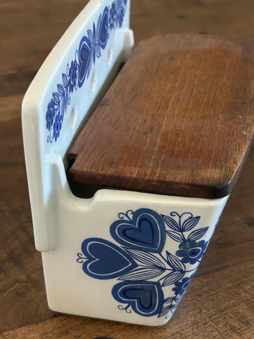 タイムセールan21　アラビアARABIA 塩ケース塩入　木の蓋 北欧ビンテージ