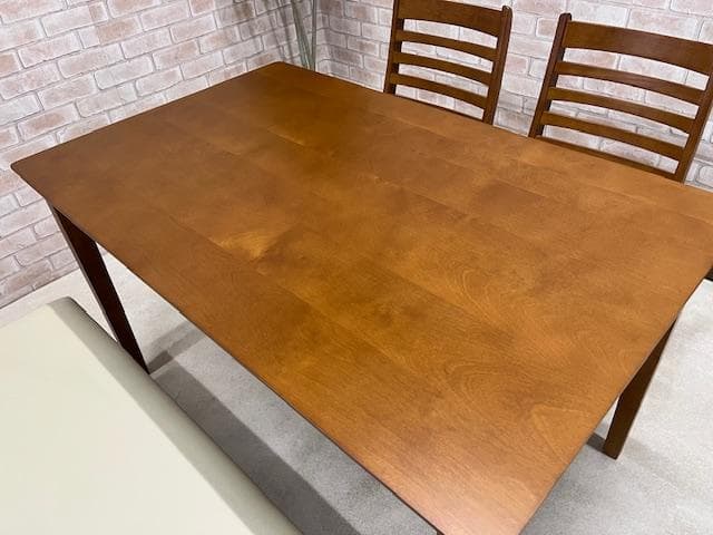 ダイニングテーブルセット　４人掛け　ブラウン　未使用アウトレット品