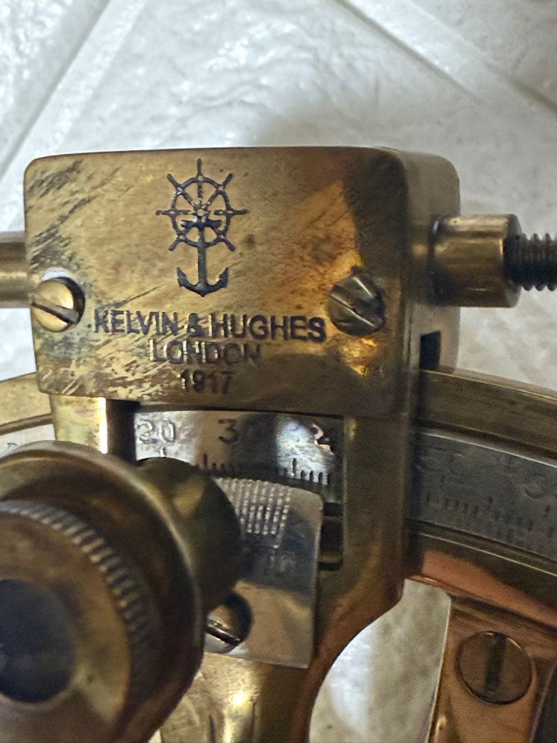 Kelvin&Hughes 1917 航海用 六分儀 真鍮 アンティーク