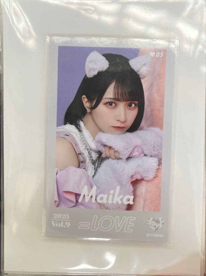 =LOVE イコラブ　佐々木舞香　ミニフォト　vol.9　レア　猫衣装