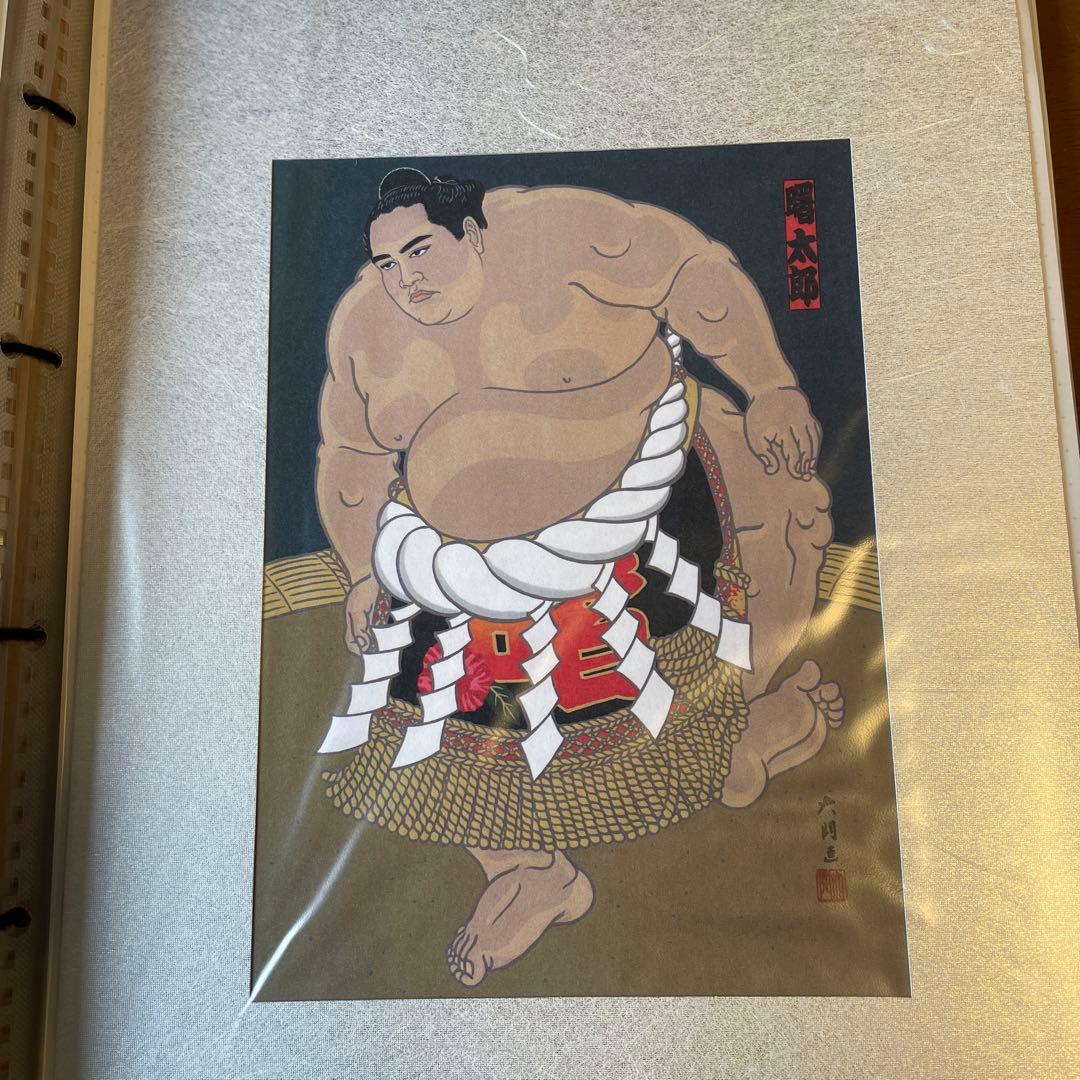 相撲錦絵　木下大門　歴代横綱シリーズ67枚(谷風～日馬富士)セット　美術品
