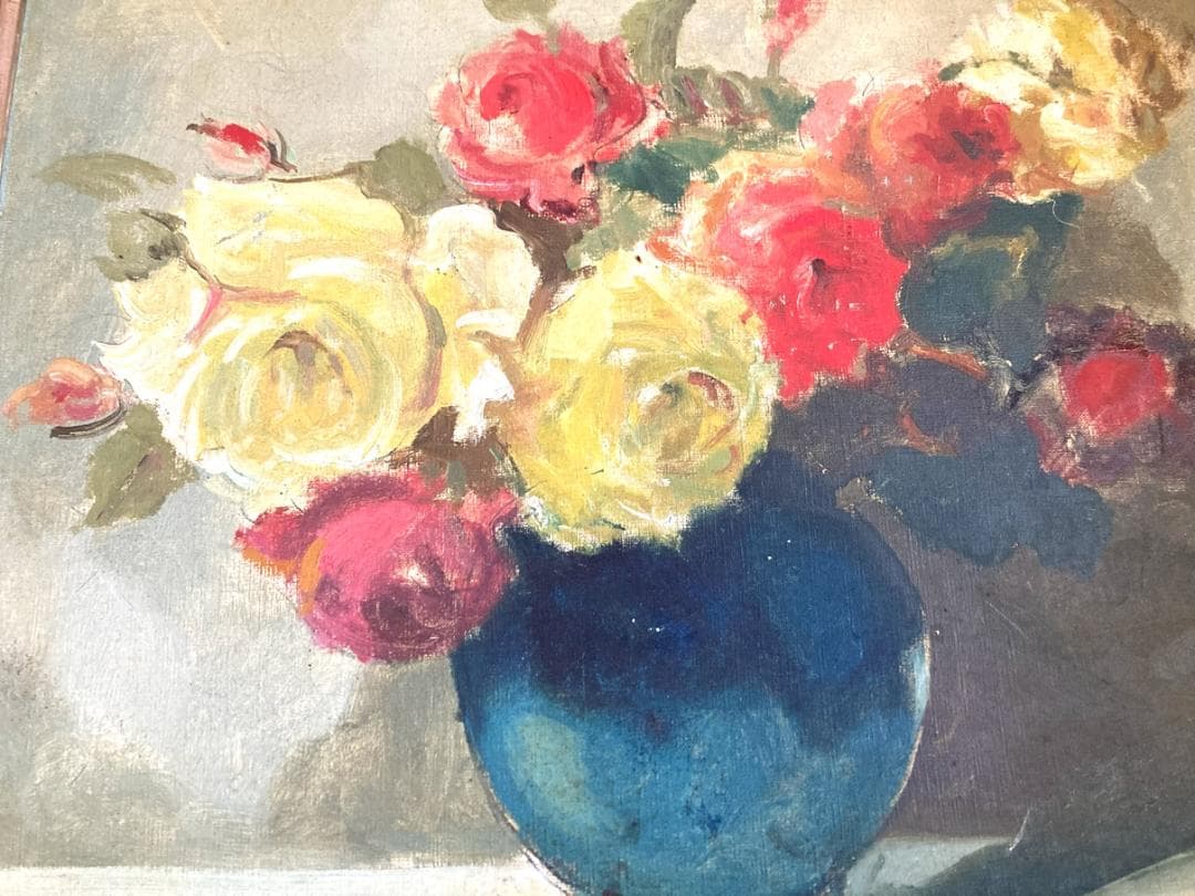 華やかな彩りをあなたのお部屋に！薔薇の油絵特別価格で出品中！